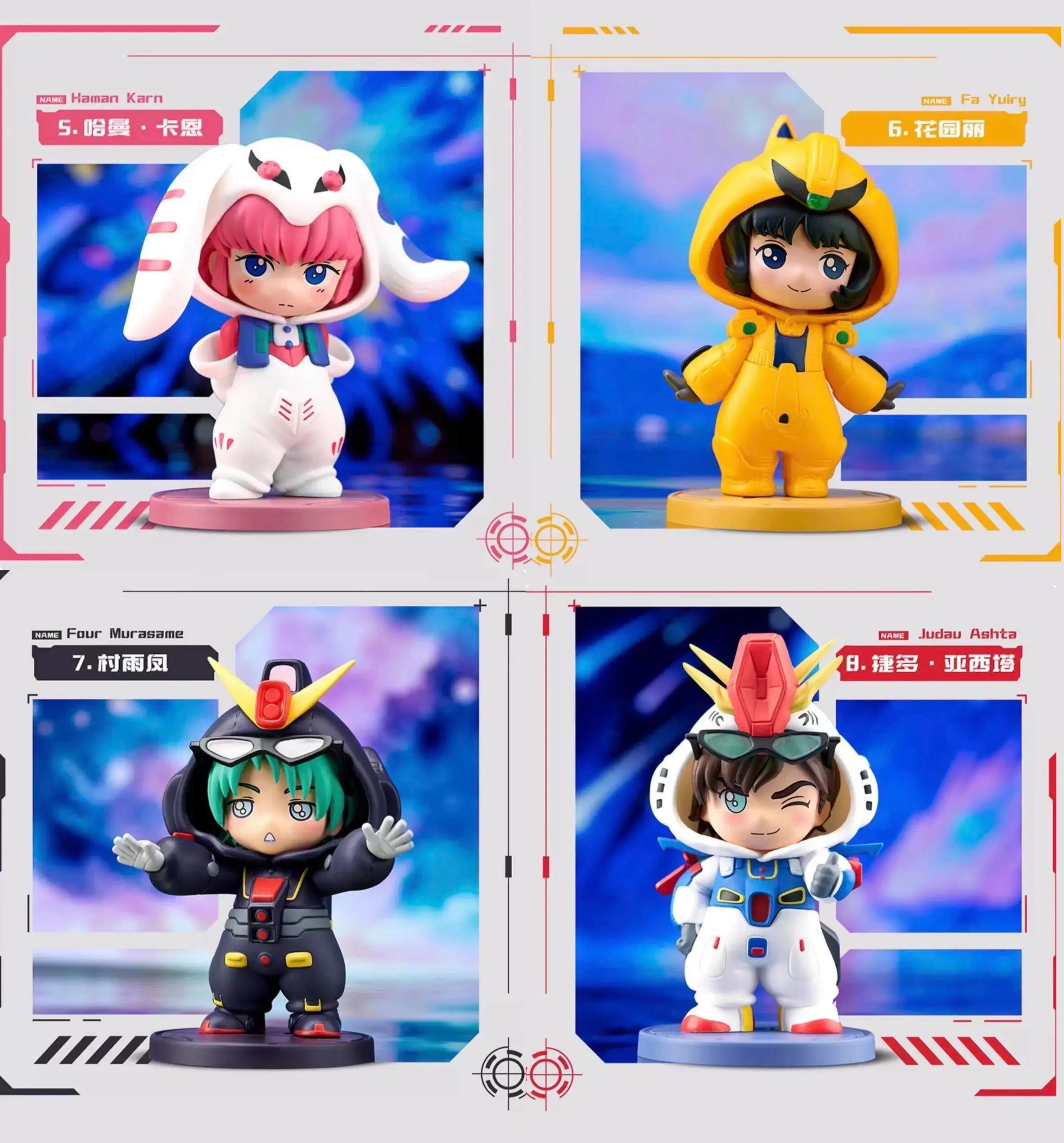 Mô hình BLINDBOX BNFIGURE Q PAJAMARS SERIES MOBILE SUIT GUNDAM UNIVERSAL CENTURY VER