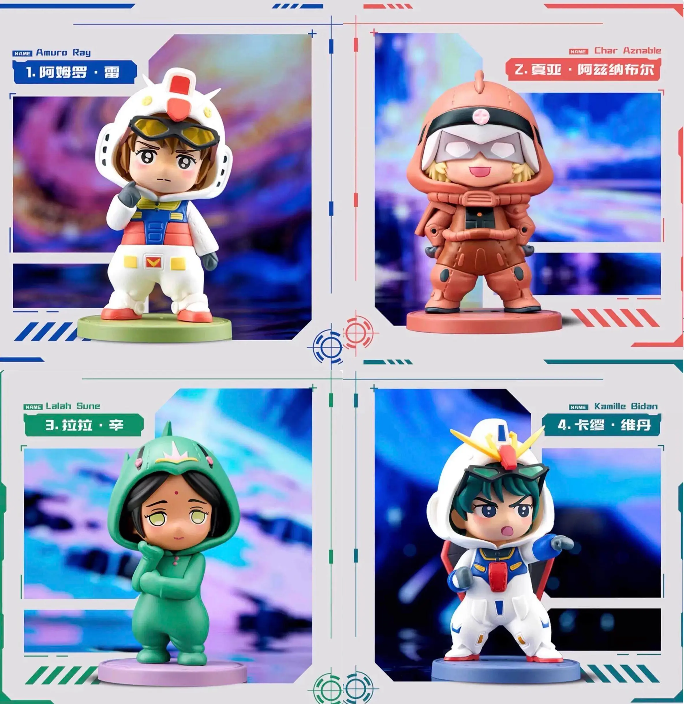 Mô hình BLINDBOX BNFIGURE Q PAJAMARS SERIES MOBILE SUIT GUNDAM UNIVERSAL CENTURY VER