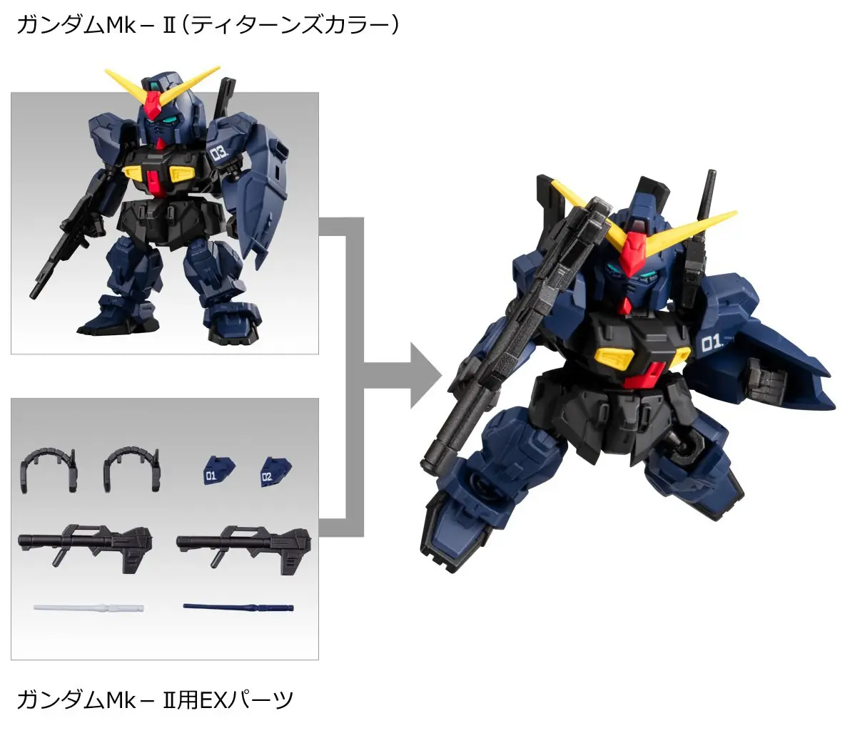 Gundam Mk-II (Titans color)-SET