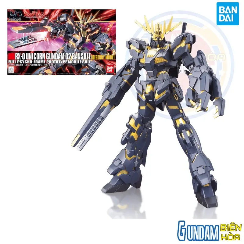 Mô hình lắp ráp 1/144 HGUC BANSHEE (DESTROY MODE)