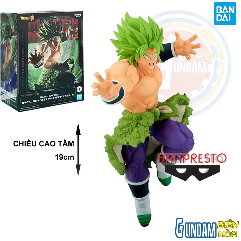 Mô hình Figure Banpresto DRAGON BALL SUPER MATCH MAKERS SUPER SAIYAN BROLY
