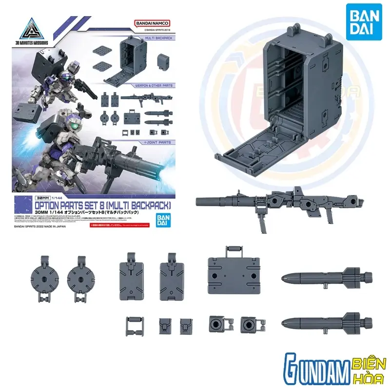 Bộ lắp ráp phụ kiện 30MM 1/144 Option Parts Set 8 (Multi Backpack)