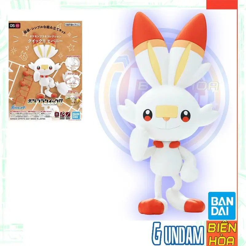 Mô hình lắp ráp PokePla Quick!! 05 Scorbunny