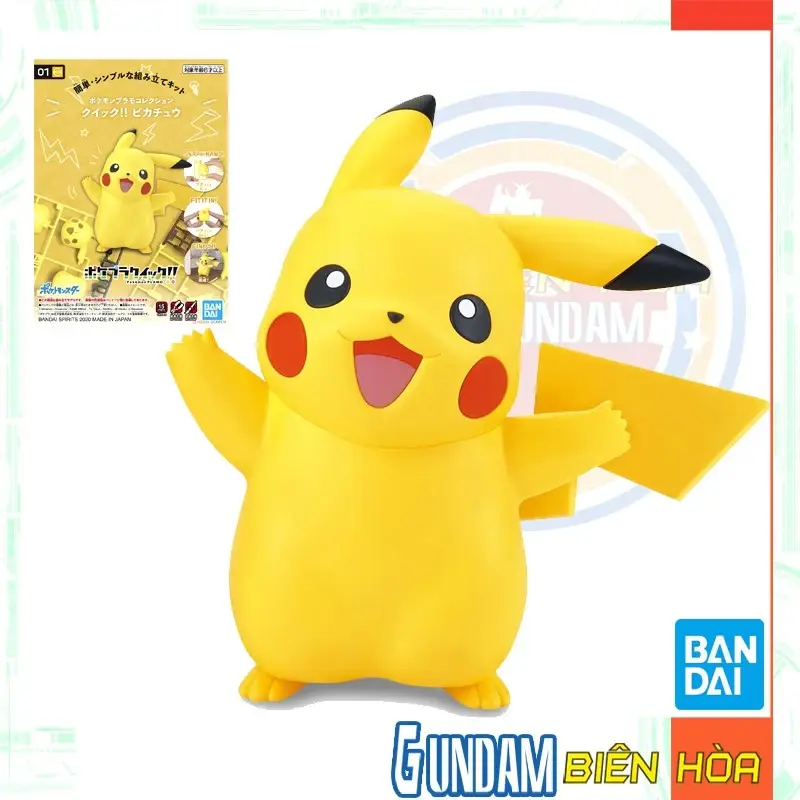 Mô hình lắp ráp PokePla Quick!! 01 pikachu