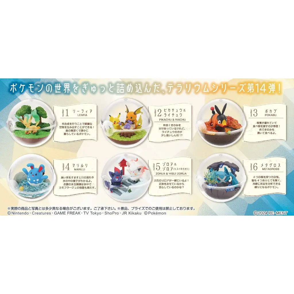 Mô hình Blindbox Re-ment POKÉMON Terrarium Collection 14