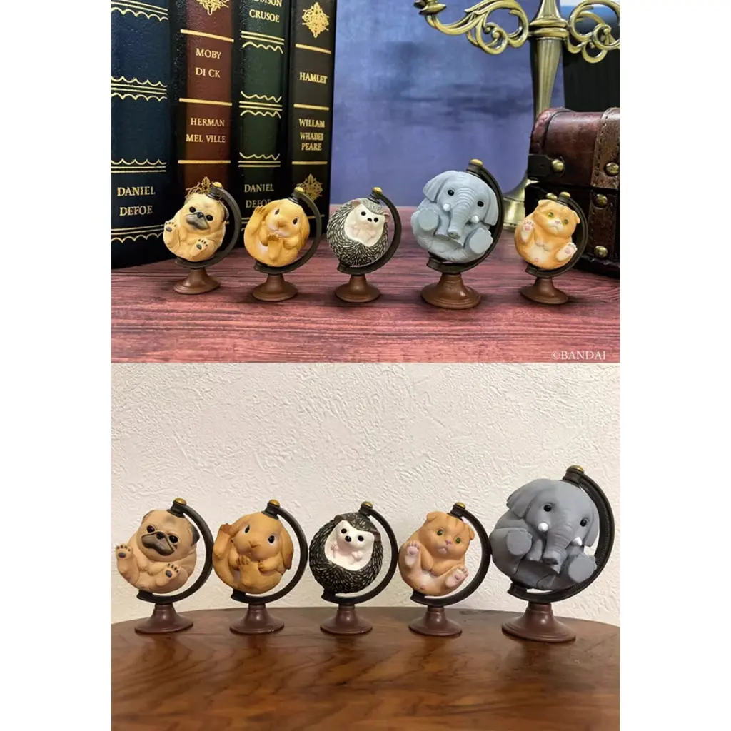 Mô hình Gashapon Chubby Animal Globe ( Thú cưng Địa Cầu ) SET5