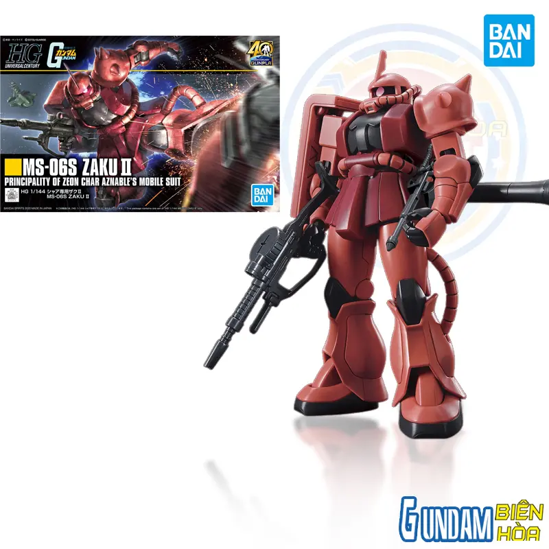 Mô hình lắp ráp HG 1/144 MS-06S ZAKU Ⅱ