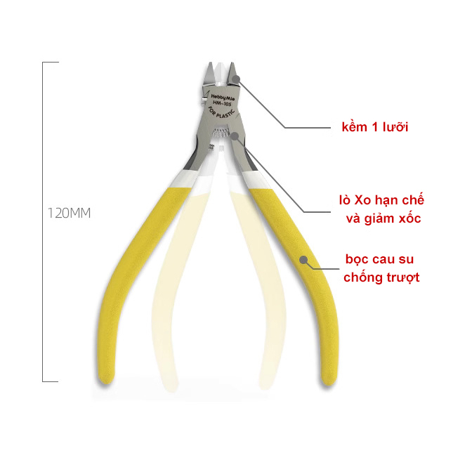 Kềm cắt mô hình 1 lưỡi HOBBY MIO MH-105