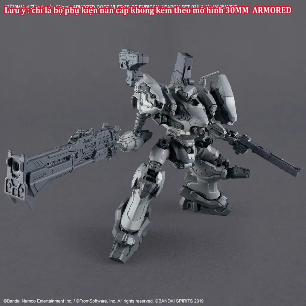 Bộ phụ kiện lắp ráp 30MM OPTION PARTS SET ARMORED CORE Ⅵ FIRES OF RUBICON WEAPON SET 03