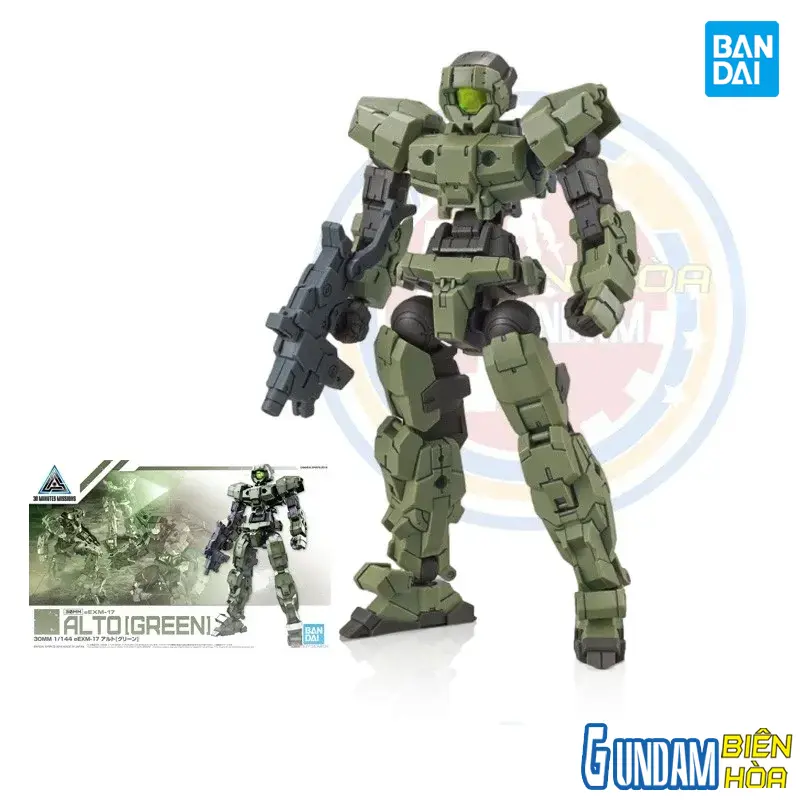 Bandai 30MM Eexm-17 Alto Green - Model Kit 1/144 - 10cm PVC - Assemblaggio In 30 Minuti