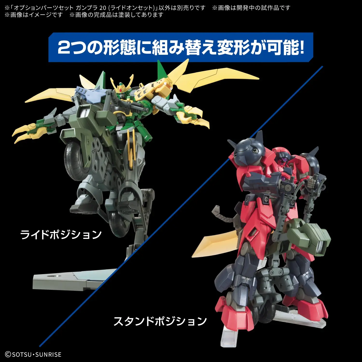 Bộ phụ kiện lắp ráp OPTION PARTS SET GUNPLA 20 （RIDE-ON SET）