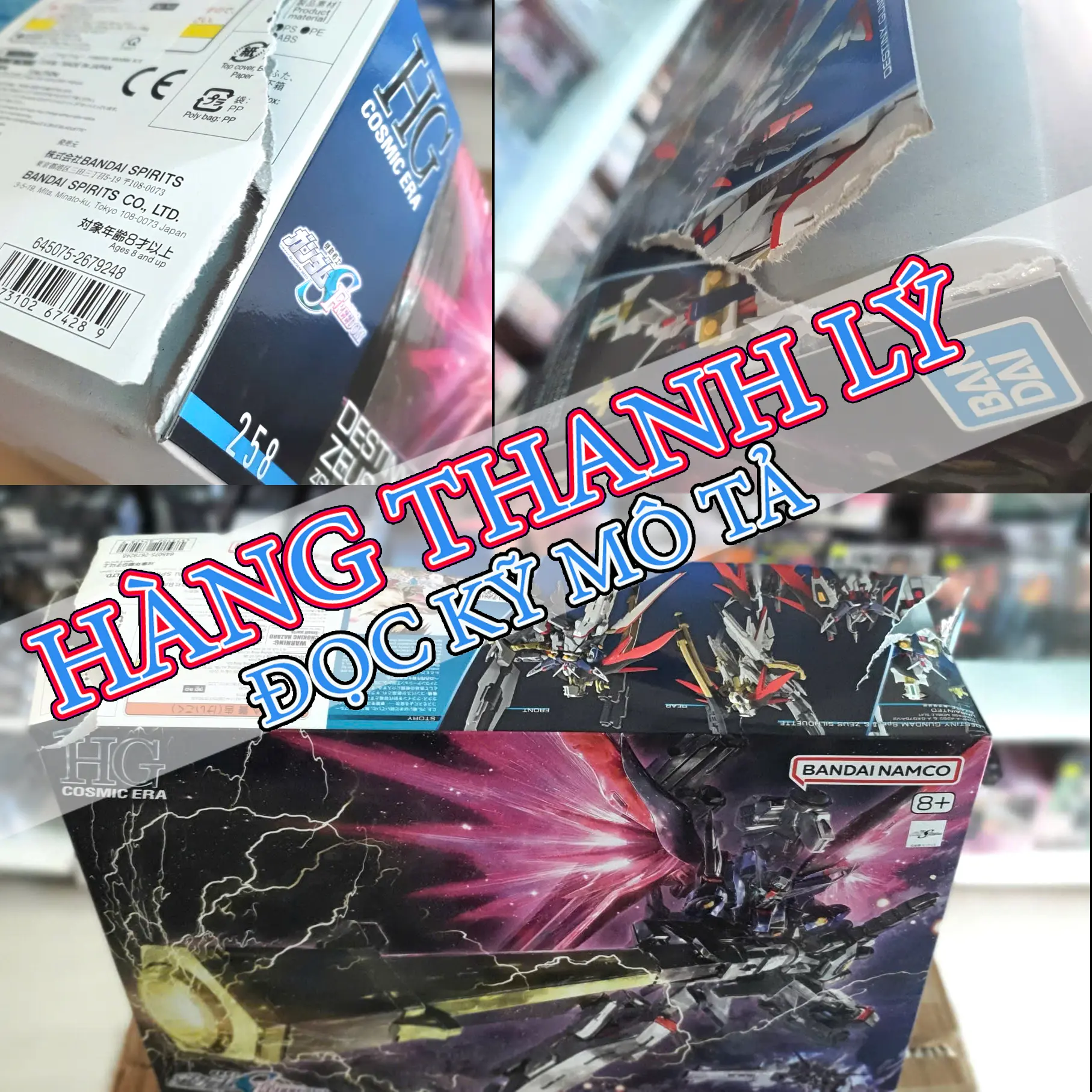 [ HÀNG THANH LÝ] ĐỌC KỸ MÔ TẢ Mô hình lắp ráp HG 1/144 DESTINY GUNDAM SpecⅡ&ZEUS SILHOUETTE