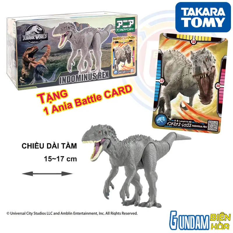Mô hình ANIA Jurassic World Indominus  Rex Battle Card set