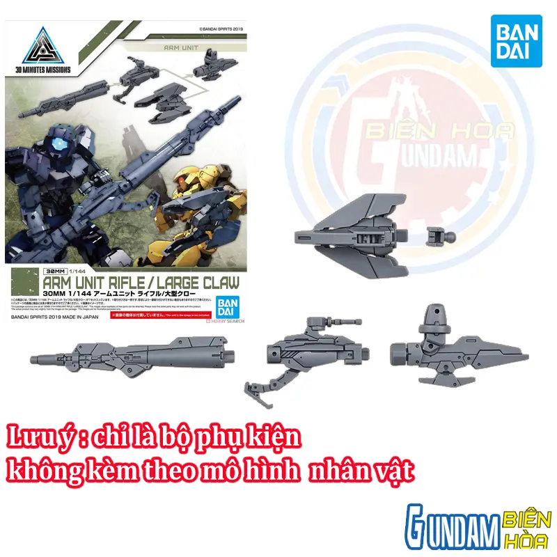 Bộ phụ kiện lắp ráp 30MM 1/144 ARM UNIT RIFLE / LARGE CLAW