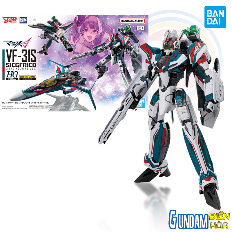 Mô hình lắp ráp HG 1/100 VF-31S SIEGFRIED （ARAD MOLDERS USE）