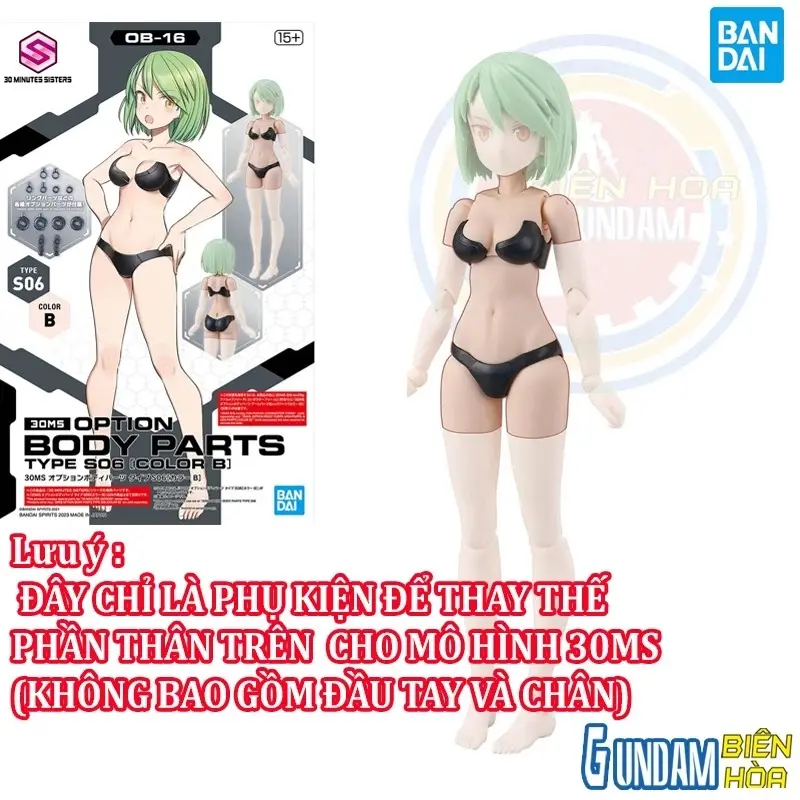 Bộ phụ kiện lắp ráp 30MS OPTION BODY PARTS TYPE S06 [COLOR B]