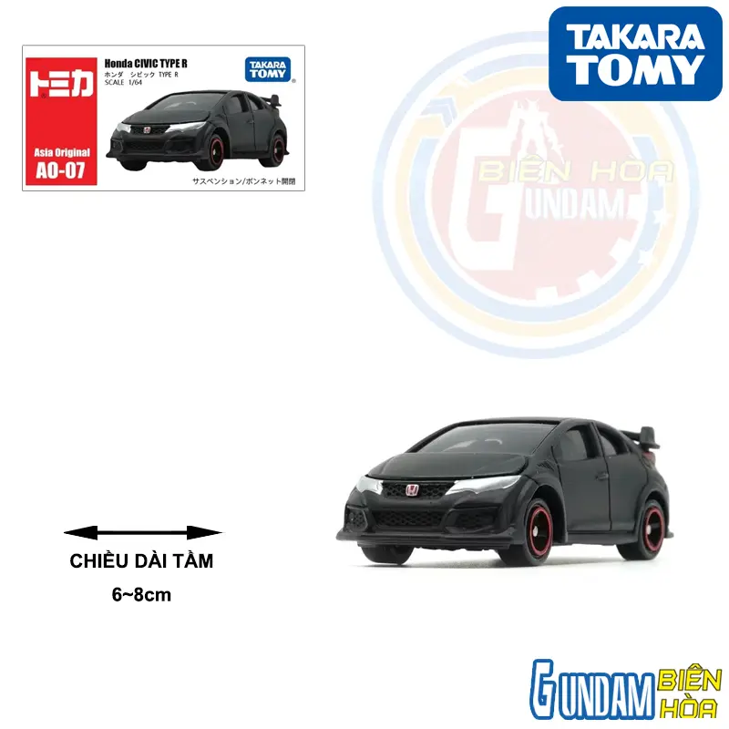 Tomica Asia Original AO-07 Honda CIVIC TYPE R
