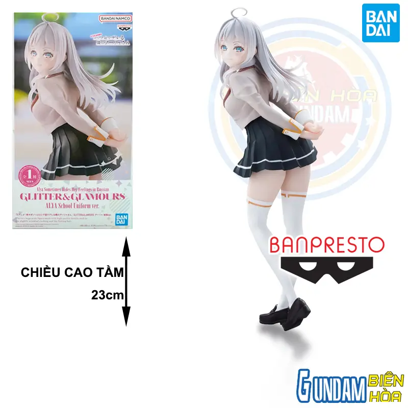 Mô hình Figure Banpresto ALYA SOMETIMES HIDES HER FEELINGS IN RUSIAN GLITTER & GLAMOURS ALYA SCHOOL UNIFORM VER.