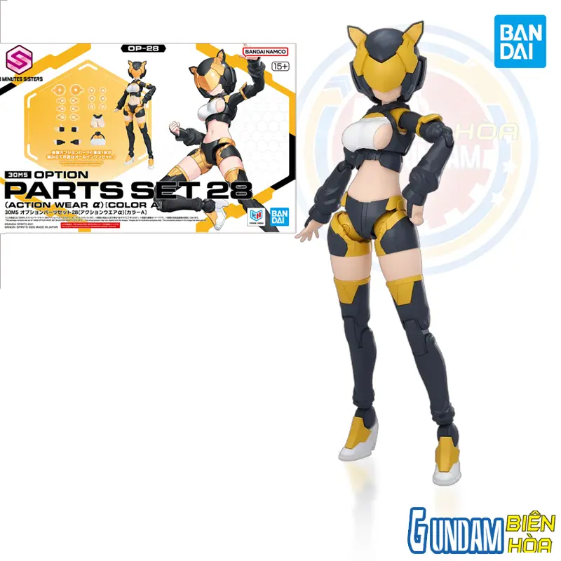 30Bộ lắp ráp phụ kiện cho mô hình 30MS OPTION PARTS SET 28 (ACTION WEAR α) [COLOR A]