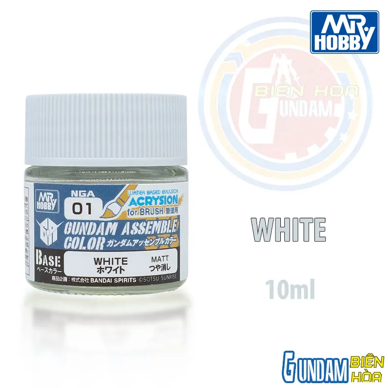 Sơn GUNDAM ASSEMBLE NGA01-  WHITE