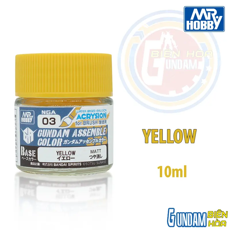 Sơn GUNDAM ASSEMBLE  NGA03 - YELLOW