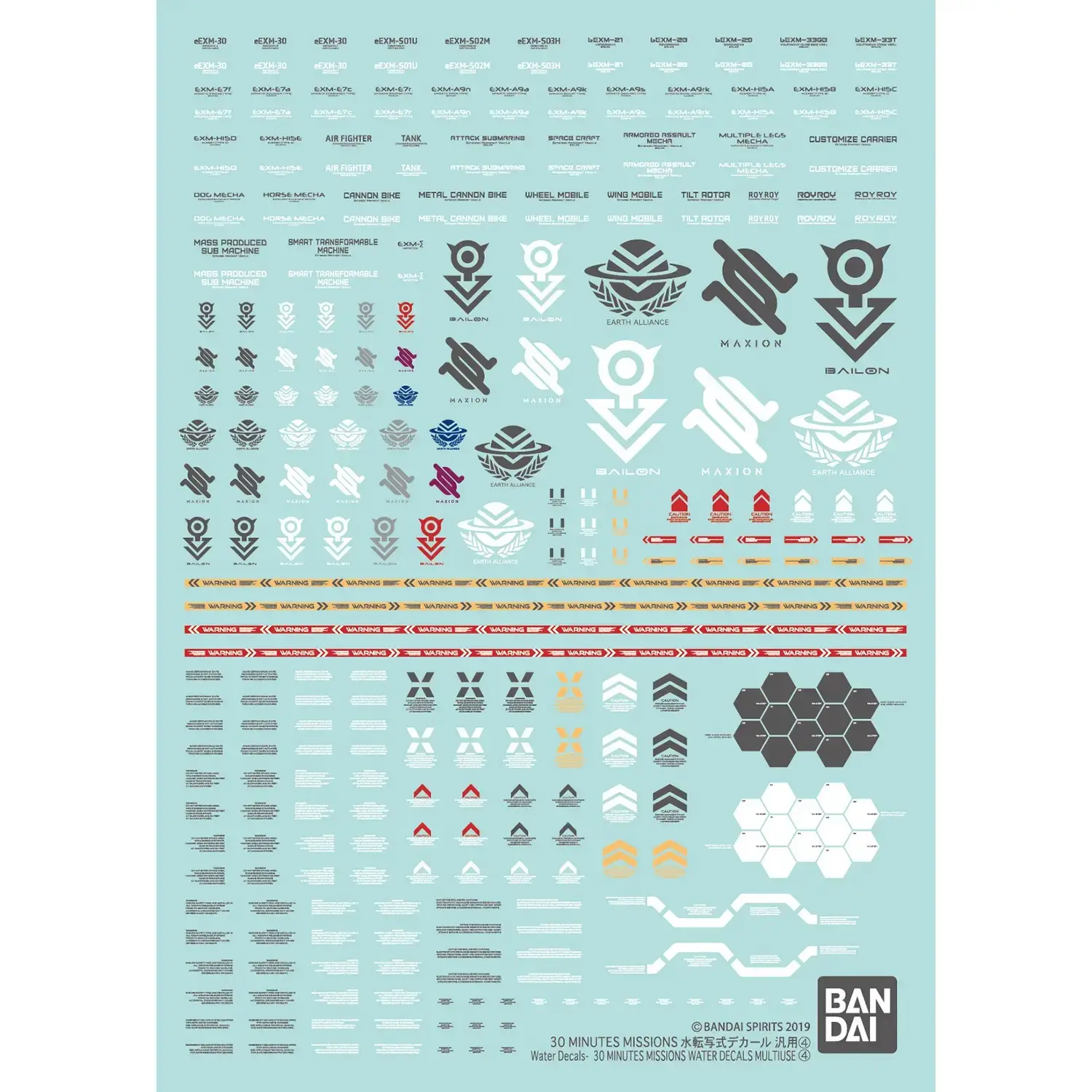 Phụ kiện mô hình 30 MINUTES MISSIONS WATER DECALS MULTIUSE ④