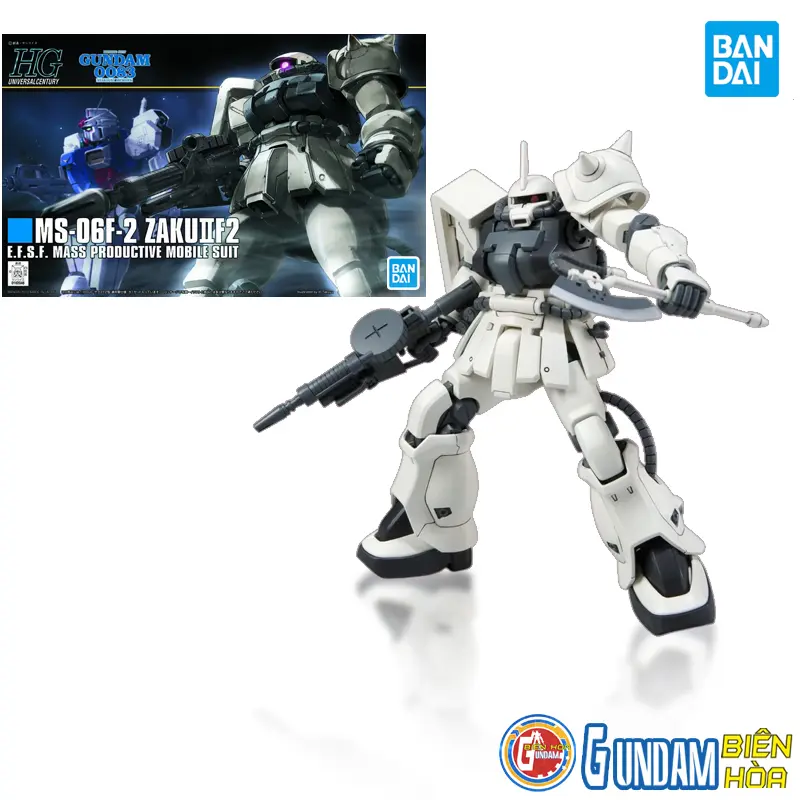 Mô hình lắp ráp 1/144 HGUC F2-ZAKU (EARTH FEDERATION TYPE)